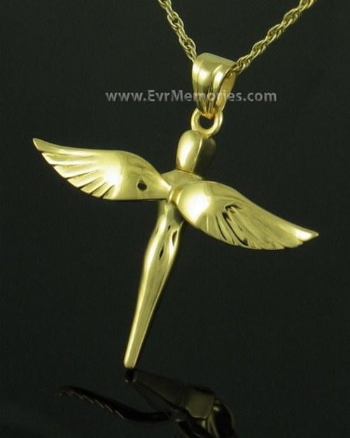 Gold Plated Sparrow Funeral Jewelry