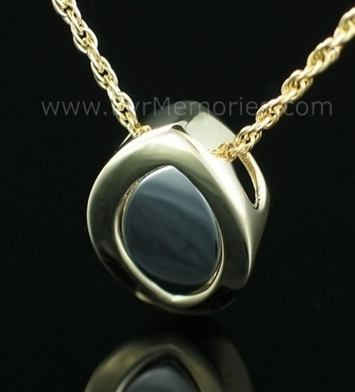 Silver & 14K Gold Plated Sliding Memorial Locket