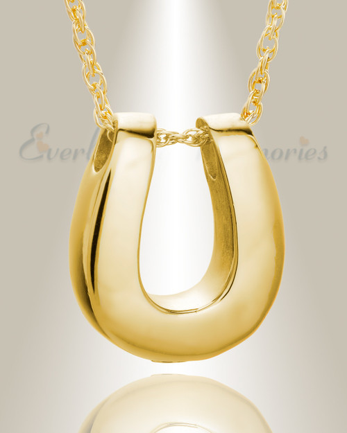 14K Gold Lucky Memorial Locket