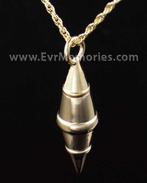Gold Vermeil Regal Cylinder Cremation Keepsake