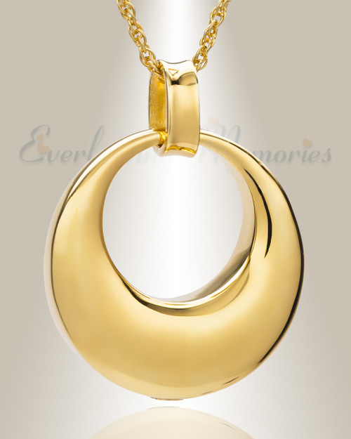 14K Gold Timeless Cremation Pendant