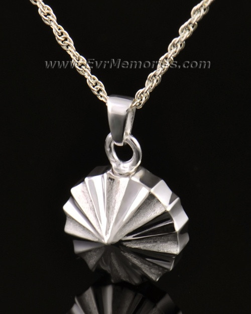 14K White Gold Pinwheel Funeral Jewelry