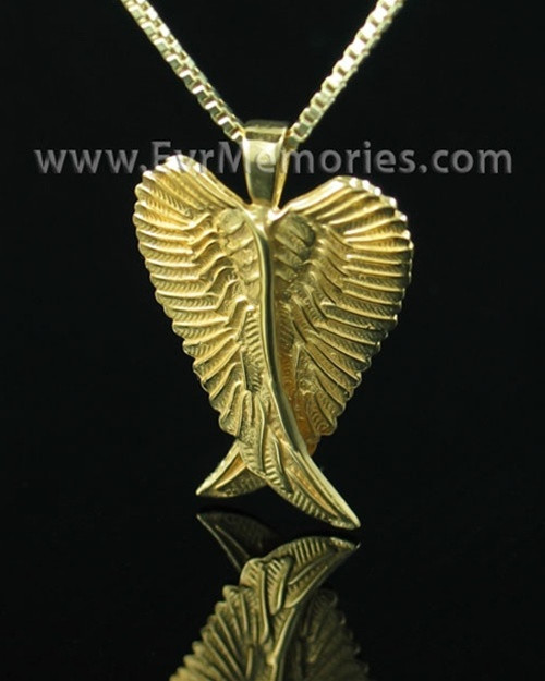 Gold Plated Angelic Funeral Jewelry