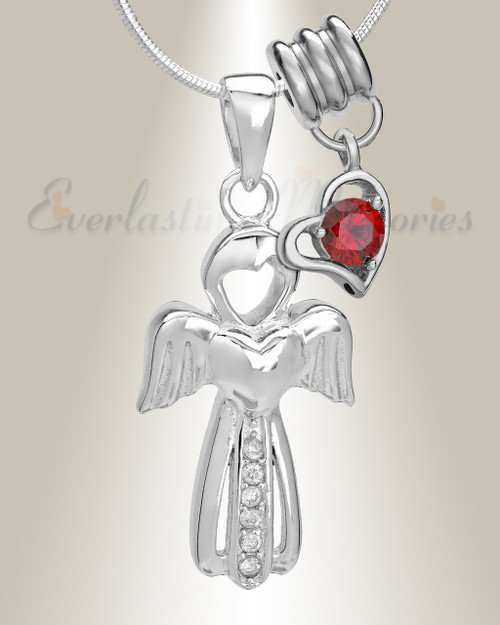 Sterling Silver Angel Mother - Abraham Lincoln Heart Pendant - Michael  Gallagher Jewelers