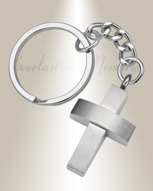 Everlasting Memories Forever Collection Remembrance Cross Keychain Jewelry Urn