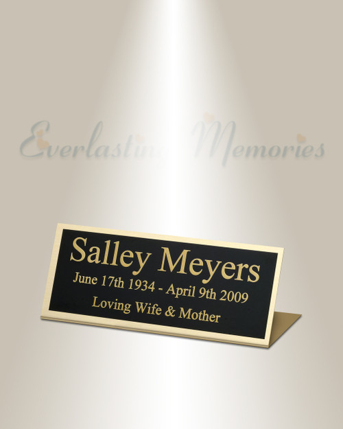 Leo Easel Engraved Plate