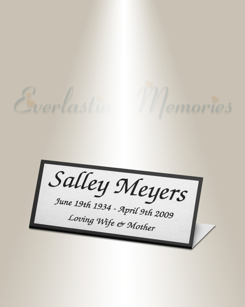 Gemini Easel Engraved Plate