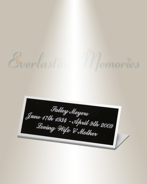 Vela Easel Engraved Plate