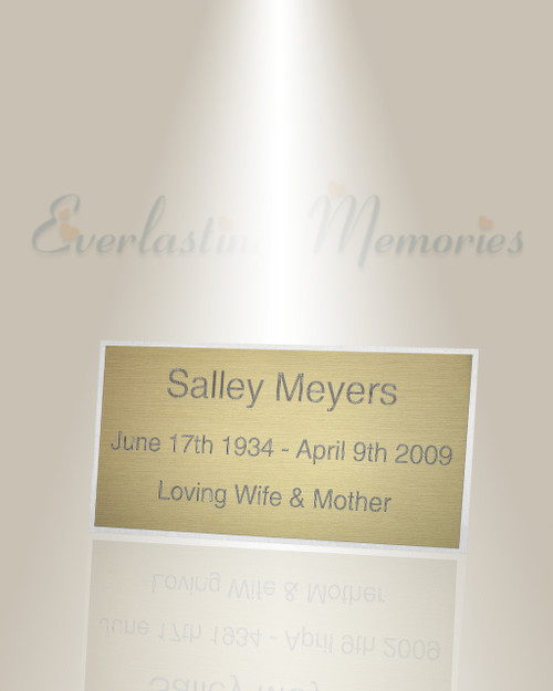 Large Mensa Engraved Plate