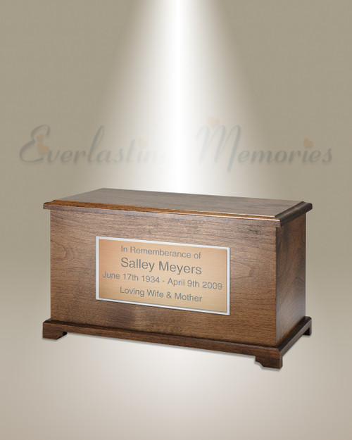 Walnut Destiny Cremation Urn