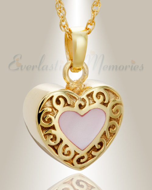 14K Gold Tender Emotions Heart Keepsake