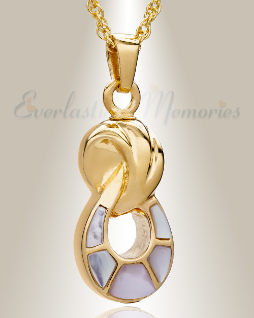 14K Gold Everlasting Companion Infinity Jewelry Urn