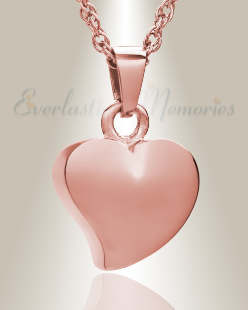 14K Rose Gold Dear Heart Ash Jewelry