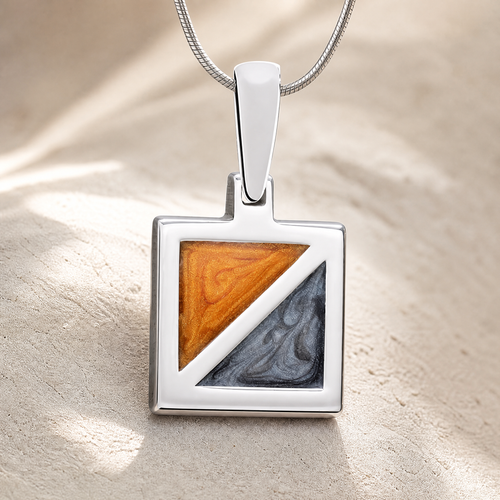 Silver Dawn To Dusk Ash Resin Jewelry