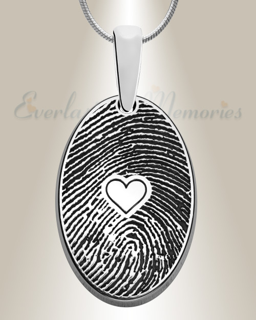 Silver Fingerprint Necklace for Mom - Buy Custom Memorial Jewelry – Ashley  Lozano Jewelry