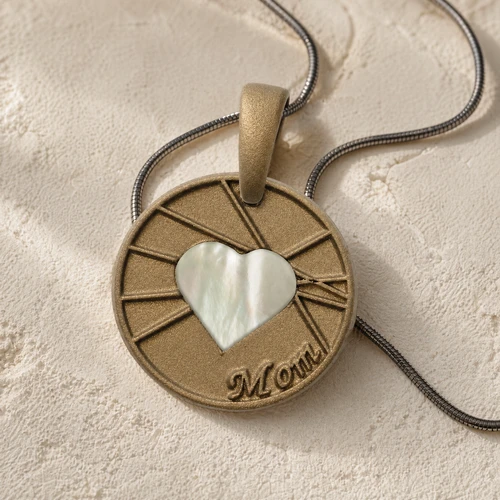 Enlightened Round Bronze Finish with Cream Ash Resin Jewelry