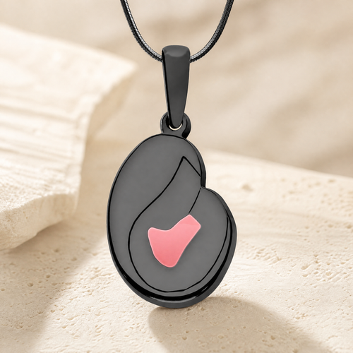Beloved Black Finish Ash Resin Jewelry