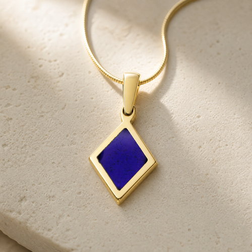 Solid 14K Gold Modest Diamond Ash Resin Jewelry