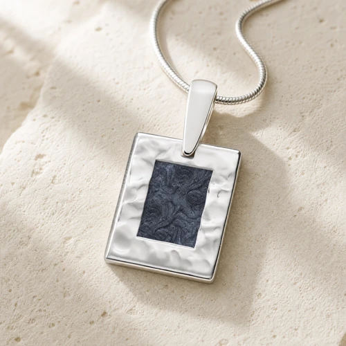 Silver Stillwater Ash Resin Jewelry