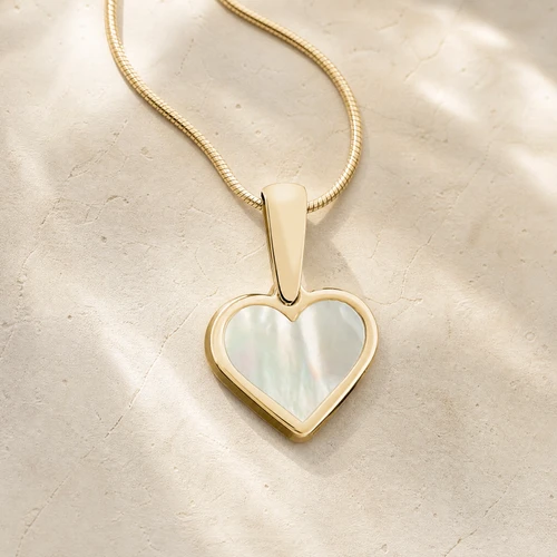 Gold Ravalli Heart Ash Resin Jewelry