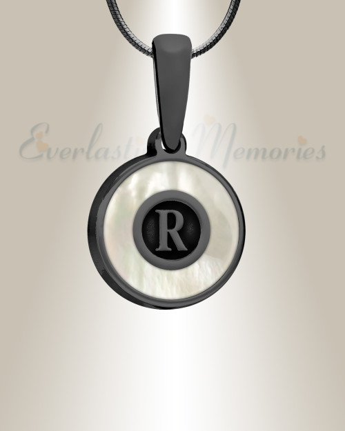 Black Finish Cream Monogram Ash Resin Jewelry