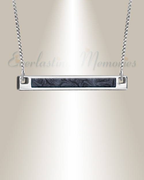 Silver Slate Barred Ash Resin Jewelry