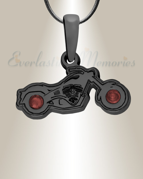 Riding Along Black Finish with Crimson Ash Resin Jewelry