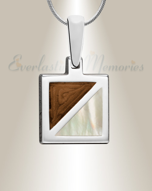 Solid 14K White Gold Piper Ash Resin Jewelry