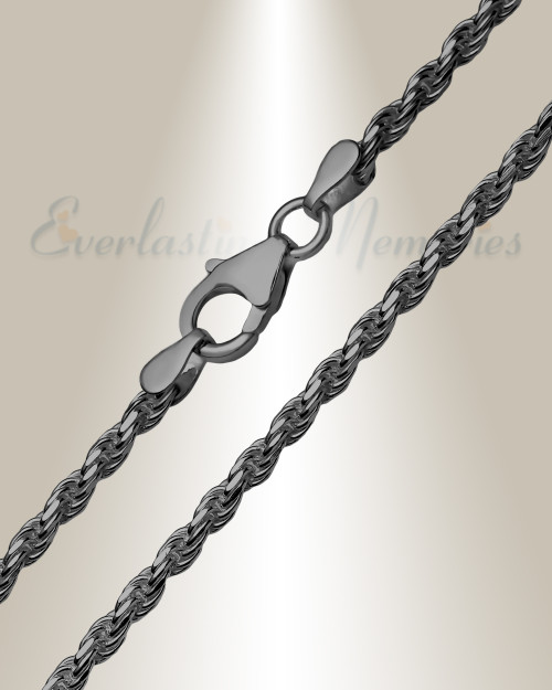 Black Plated Upgraded Rope Chains