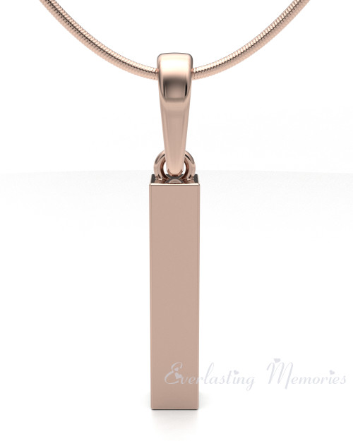 Rose Gold Plated Faithfulness Cylinder Forever Sealed Memorial Jewelry