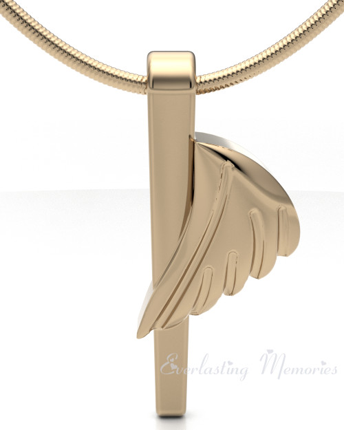 14K Gold Memorial Photo Pendant With Wings 66601: buy online in NYC. Best  price at TRAXNYC.