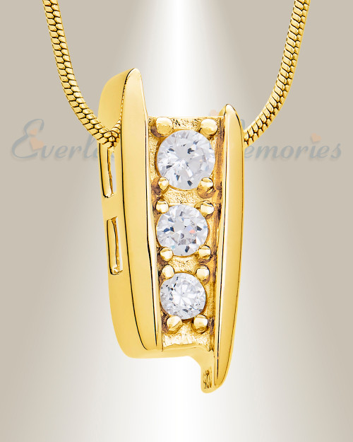 Gold Plated Abiding Memorial Jewelry
