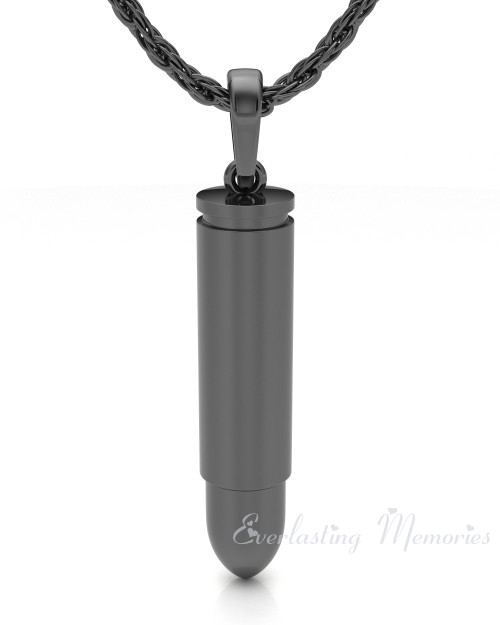 Black Bullet Forever Sealed Memorial Jewelry