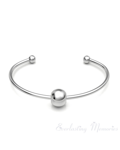 Sterling Silver Sliding Cape Forever Sealed Memorial Bracelet