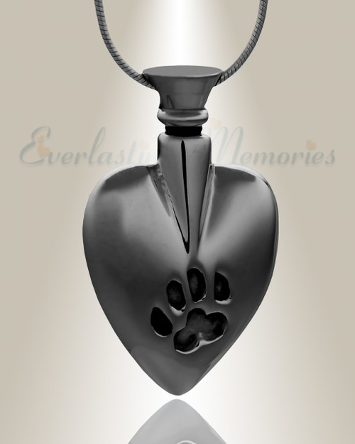 Amazon.com: Imrsanl Pet Cremation Jewelry for Pet's Cat Dog's Ashes Pendant  Paw Print Pet Urn Necklace with Hollow Case Keepsake Jewelry for Memorial  Ashes Locket (Black) : Pet Supplies