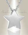 Sliding Star Sterling Silver Cremation Urn Keepsake