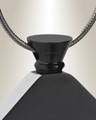Black Quaint Diamond Urn Pendant