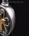 Sterling Oval with Cross Memorial Locket