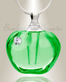Glass Locket Green Passion Cremation Pendant