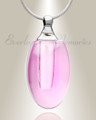 Glass Locket Pink Evermore Cremation Jewelry