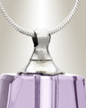 Glass Locket Violet Tribute Ash Urn Necklace