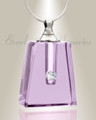 Glass Locket Violet Tribute Ash Urn Necklace