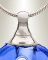 Glass Locket Blue Stability Keepsake Urn Jewelry
