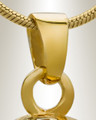 Gold Plated Baseball Jewelry Urn