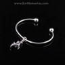 Sterling Silver Stallion Cremation Bracelet