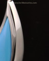 14k White Gold Turquoise Sail Away Funeral Jewelry