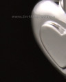 14k White Gold Double Heart Cremation Keepsake