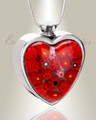 Embers of Love Heart Cremation Locket