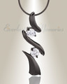 Black Blissful Moments Cremation Jewelry
