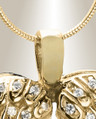 Gold Plated Wings of Hope Cremation Jewelry